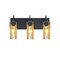 Besa Lighting Duke Vanity, Gold Foil, Black, 3x60W Incandescent 3WG-DUKEGF-BK - alternate 1